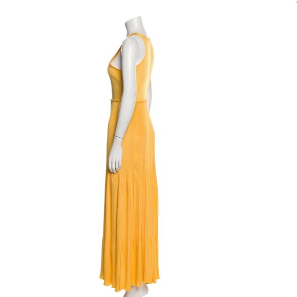 St. John Crew Neck Long Dress Size: M | US 6 pleated skirts - Picture 5 of 14